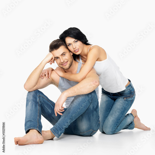 Photo: Happy beautiful couple in love Happy beautiful couple in love