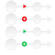 abstract arrows with bubble