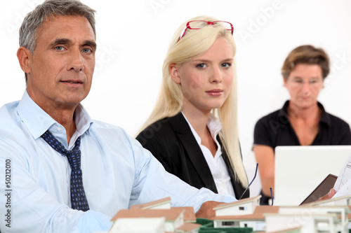 Photo: employees at office employees at office