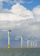 Wind farm generators at sea