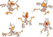 Vector: Sparrows. Clip-Art. Cartoon Sparrows. Clip-Art. Cartoon