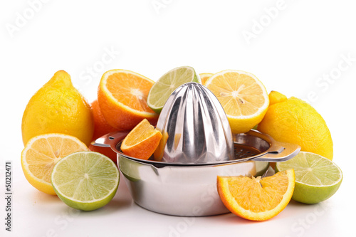 Photo: fruits and juicer fruits and juicer