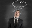 Pessimist businessman for the crisis