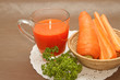 Fresh carrot juice ,healthy diet drink
