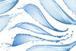 Photo: water splash isolated on white water splash isolated on white