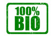 100% BIO, vektor stempel