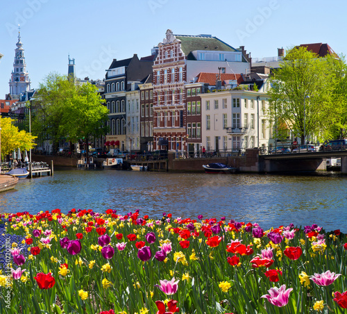 Photo: One of canals in Amsterdam One of canals in Amsterdam