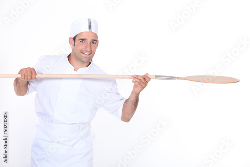 Photo: Pizzeria worker Pizzeria worker