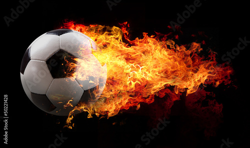 Photo: ball in flames ball in flames