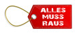 Schild alles muss raus