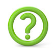 Green question sign