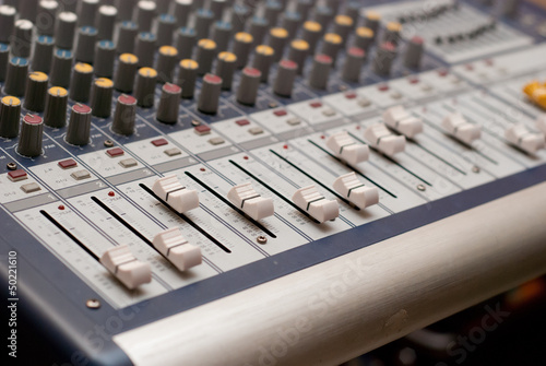 Photo: Sound board mixer Sound board mixer