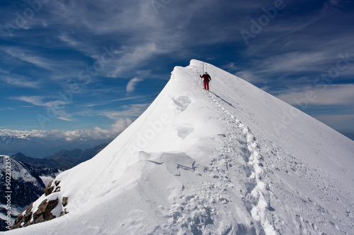 Photo: Descending climber Descending climber