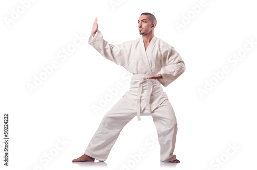 Photo: Karate martial arts fighter Karate martial arts fighter