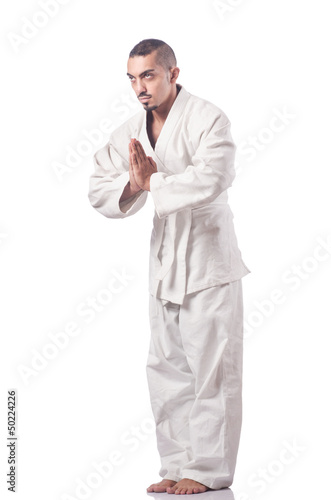 Photo: Karate martial arts fighter Karate martial arts fighter