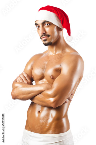 Photo: Nude Santa isolated on white Nude Santa isolated on white
