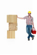 Carpenter with a toolbox