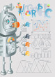 robot infographic design, eps10