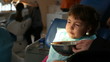 dentist treats teeth child