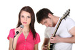 Female singer and male guitarist