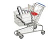 Mouse cursor and shopping cart