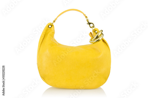 Photo: Elegant woman bag isolated on white Elegant woman bag isolated on white