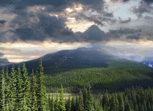 Photo: Beautiful view of the Rocky Mountains in Alberta Beautiful view of the Rocky Mountains in Alberta