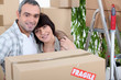 Couple moving home