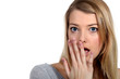 A shocked woman