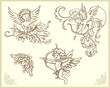 Cupids illustration set