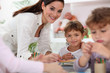 Photo: Young children in classroom Young children in classroom