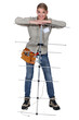 Young antenna installer