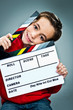 Little Actor with a Slate in His Head