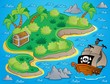 Theme with island and treasure 1
