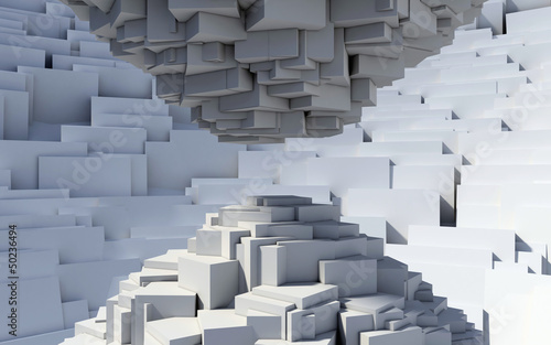 Illustration: cubic abstract cubic abstract