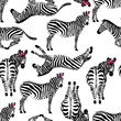pattern consisting of zebras
