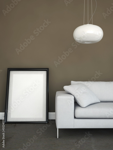 Illustration: modernes Sofa weiss modernes Sofa weiss