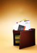 Brown leather wallet