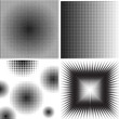 Grunge halftones background