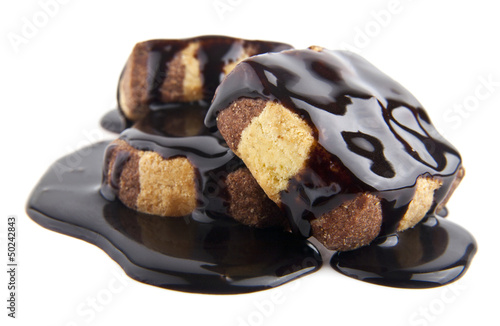 Photo: cake in a chocolate cake in a chocolate