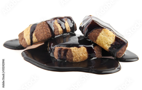 Photo: cake in a chocolate cake in a chocolate
