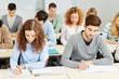 Studenten in Vorlesung an der Universität