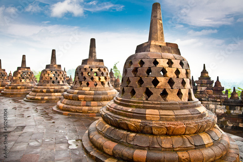 Photo: Stupa statue from Borobudur on Java, Indonesia. Stupa statue from Borobudur on Java, Indonesia.