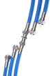 Coaxial cables with connectors, media systems