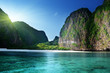 morning time at  Maya bay, Phi Phi Leh island,Thailand