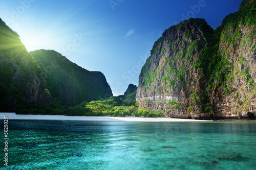 Photo: morning time at Maya bay, Phi Phi Leh island,Thailand morning time at Maya bay, Phi Phi Leh island,Thailand