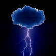 Cloud with lightnings