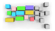 Abstract color blocks