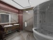 Interior the bathroom in classic style
