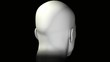 Man portrait rotating head